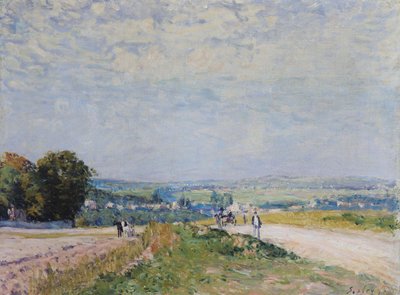 ルーブシエンヌのモンブイソンへの道、1875 作： Alfred Sisley